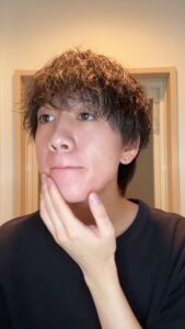 綺麗な顎の男性｜脱毛